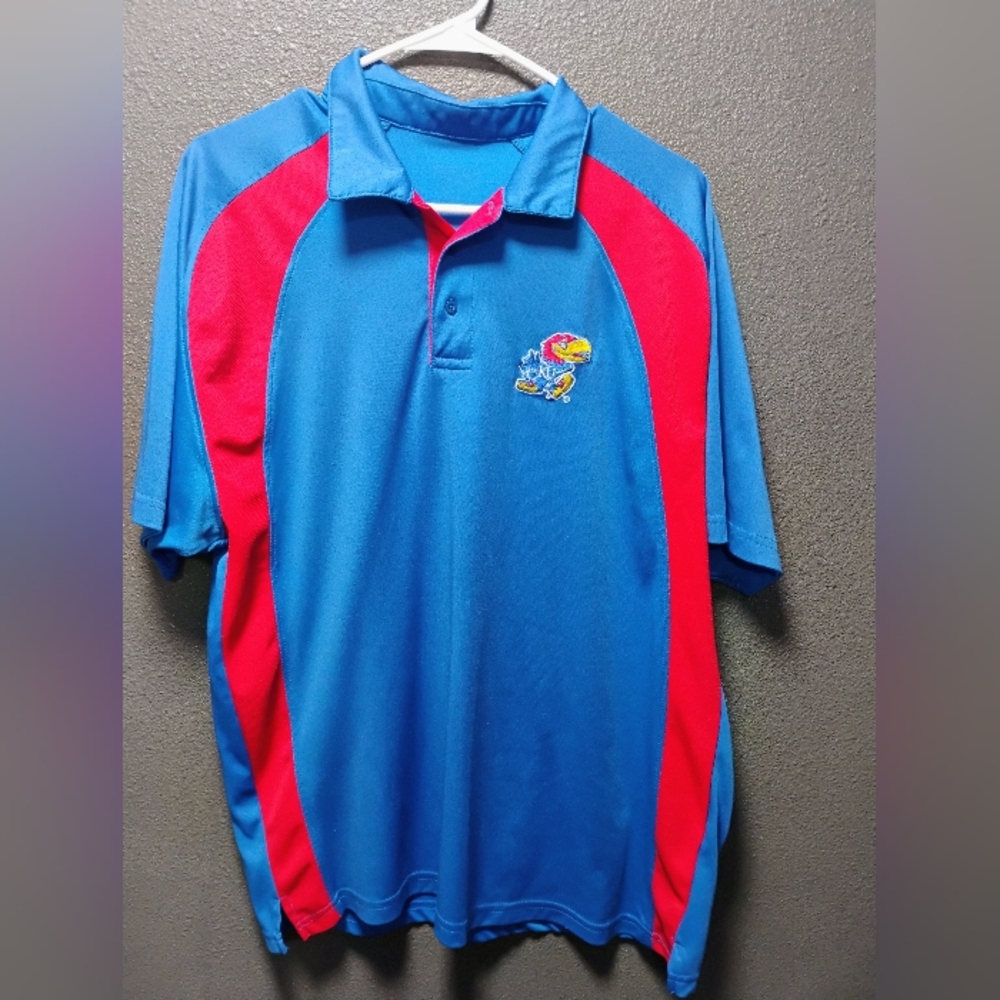Blue and Red Polo Shirt